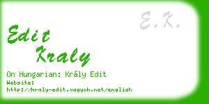 edit kraly business card